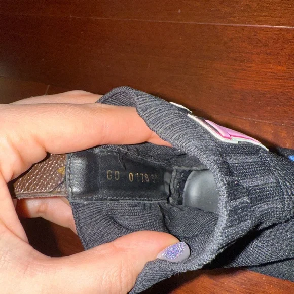 Louis Vuitton Black and Blue Sneakers - Picture 6 of 7